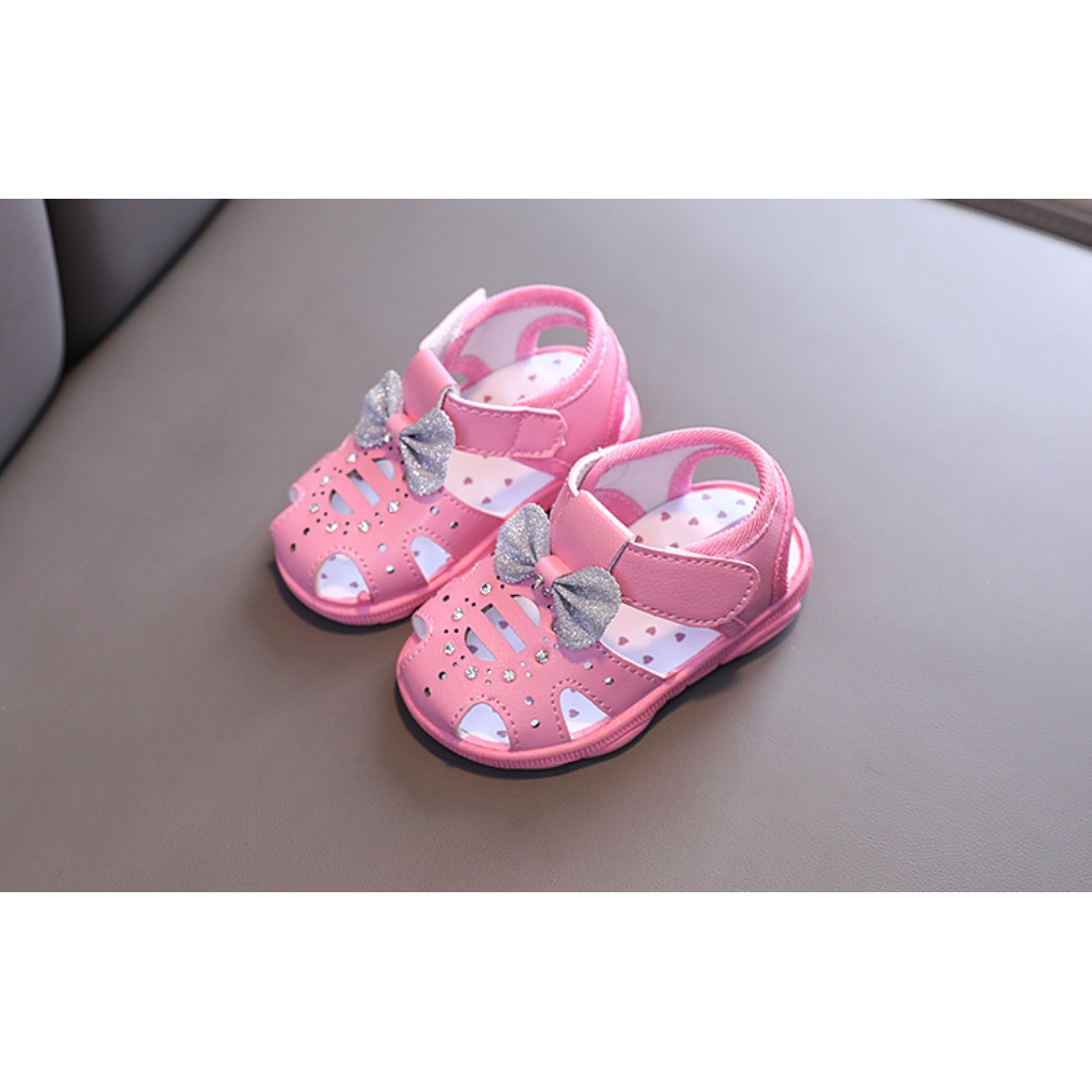 GIÀY BÚP BÊ NƠ CÓ KÈN CHO BÉ GÁI 6-36 THÁNG. GIÀY XĂNG ĐAN ĐẸP CHO BÉ GÁI. BABY LINK