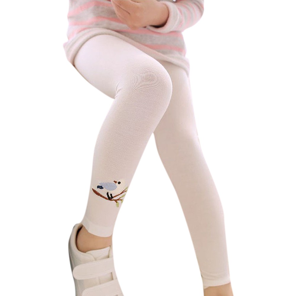 Quần Legging Cotton Hình Động Vật Cho Bé Gái