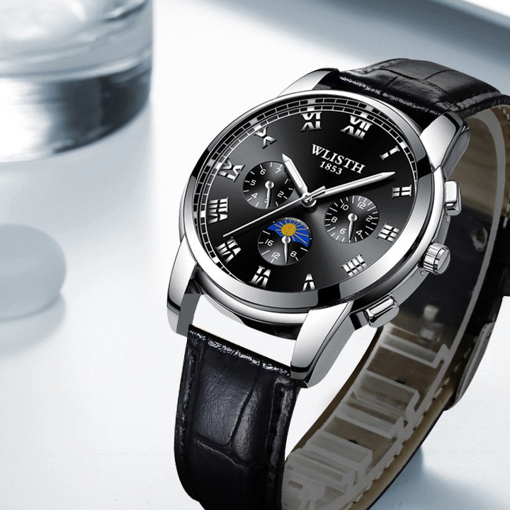 Đồng hồ 💝 Free ship 💝 Giảm 20k khi áp mã [TUIXHN] Đồng Hồ Nam Dây Thép Không Gỉ WILSTH Kim Dạ Quang Ban Đêm - DH04 | BigBuy360 - bigbuy360.vn