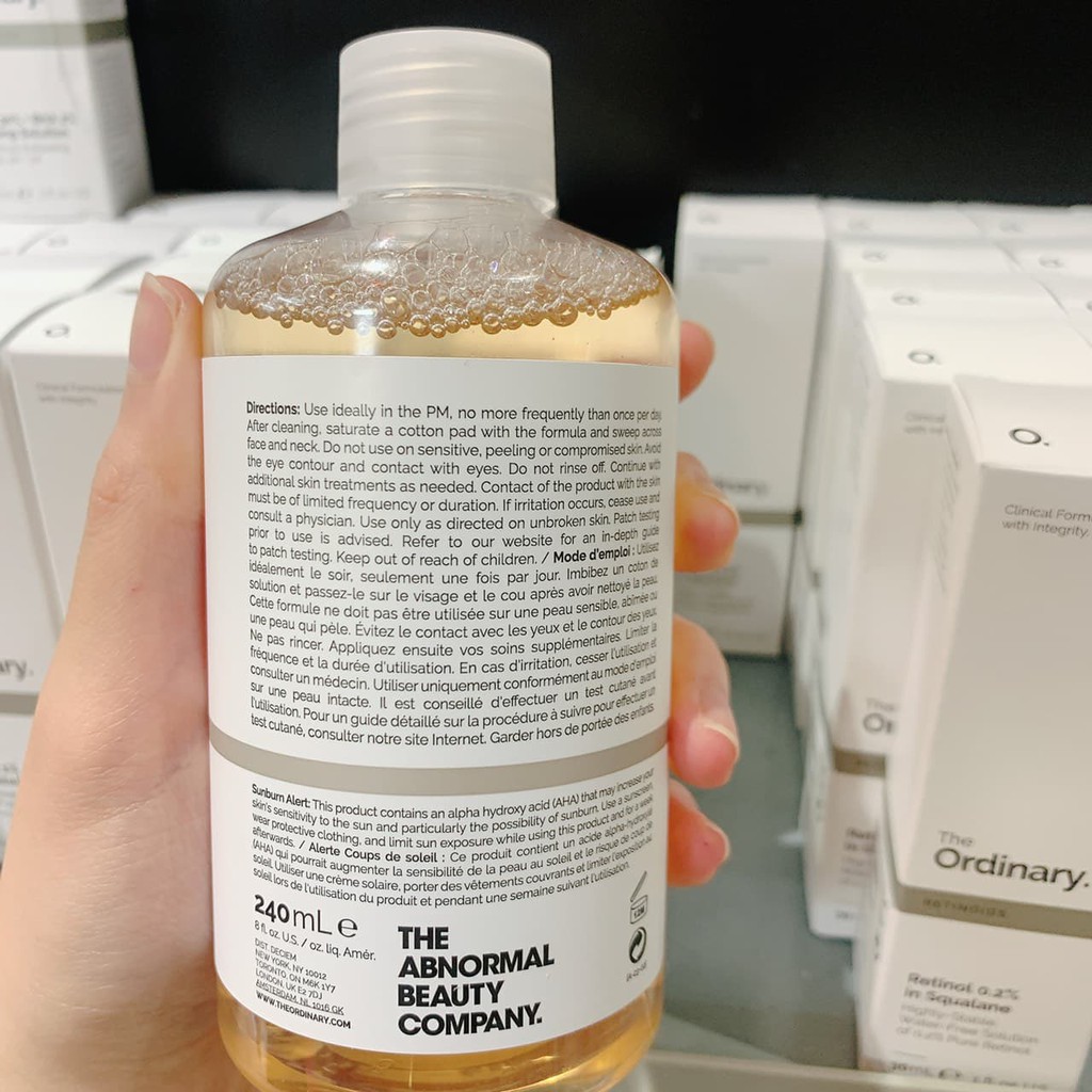 Toner The Ordinary Glycolic Acid 7% Toning Solution Tẩy Da Chết / Sáng Da / Giảm Thâm