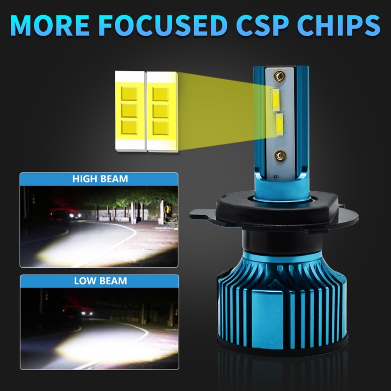 Bóng Đèn Pha LED 100W 10-32V Ánh Sáng Cao / Thấp Chuyên Dụng Cho Xe Hơi