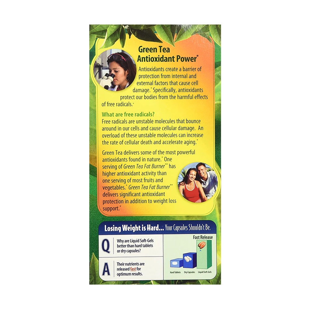 Viên uống giảm cân từ trà xanh Green Tea Fat Burner 200 viên của Mỹ