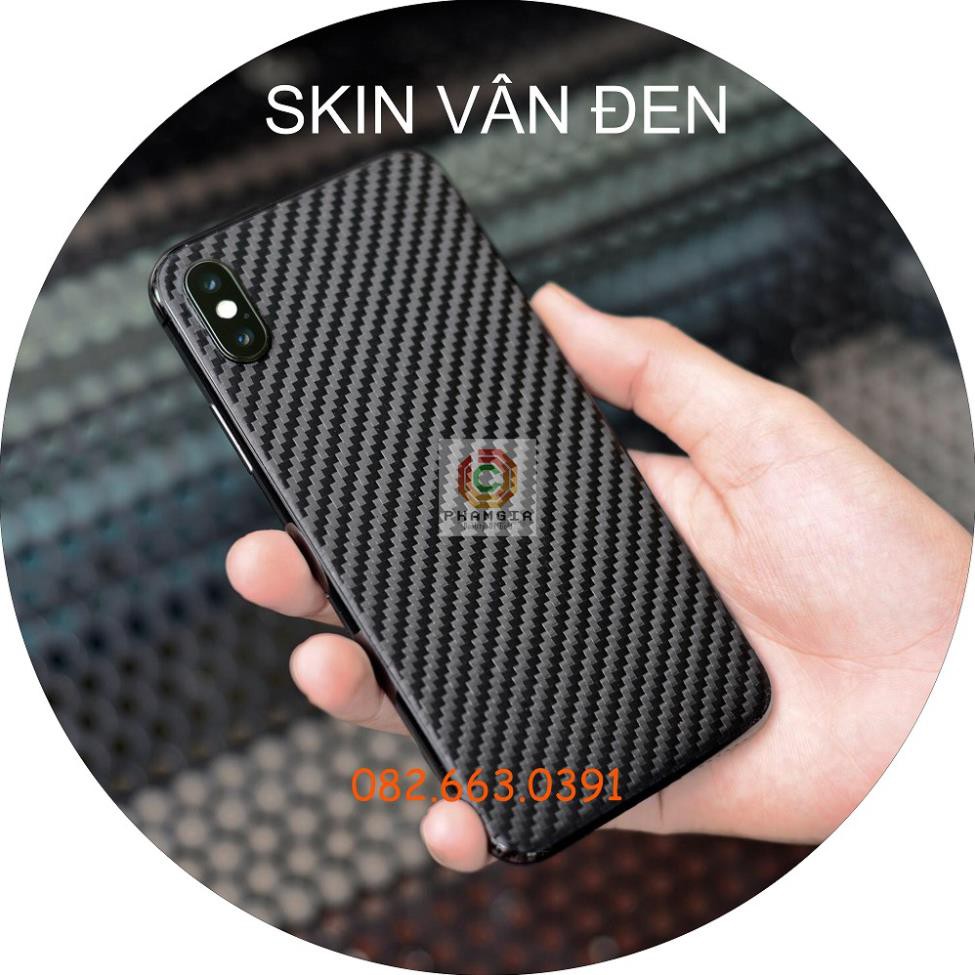 Skin Dán carbon mặt sau oppo a52 oppo a92 oppo a12 oppo A57 vân 3D chống xước lưng, full keo dễ dán
