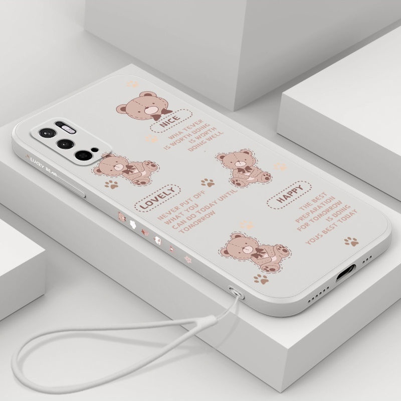 Ốp Điện Thoại Họa Tiết Gấu Cho Redmi 10 Prime + Redmi 10 2022 Xiaomi POCO F3 Xiaomi POCO F3 GT Redmi note 11tpro Redmi 7