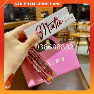 [ MUA 1 TẶNG 2 ] Son Kem Lì HAPY Mini Garden tặng 1 son và 1 tẩy trang