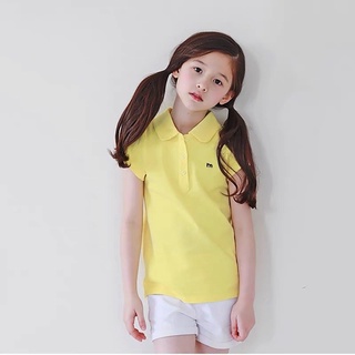 Áo polo ngắn tay chữ M cho bé gái size đại Thời trang trẻ em BEESHOP H22092