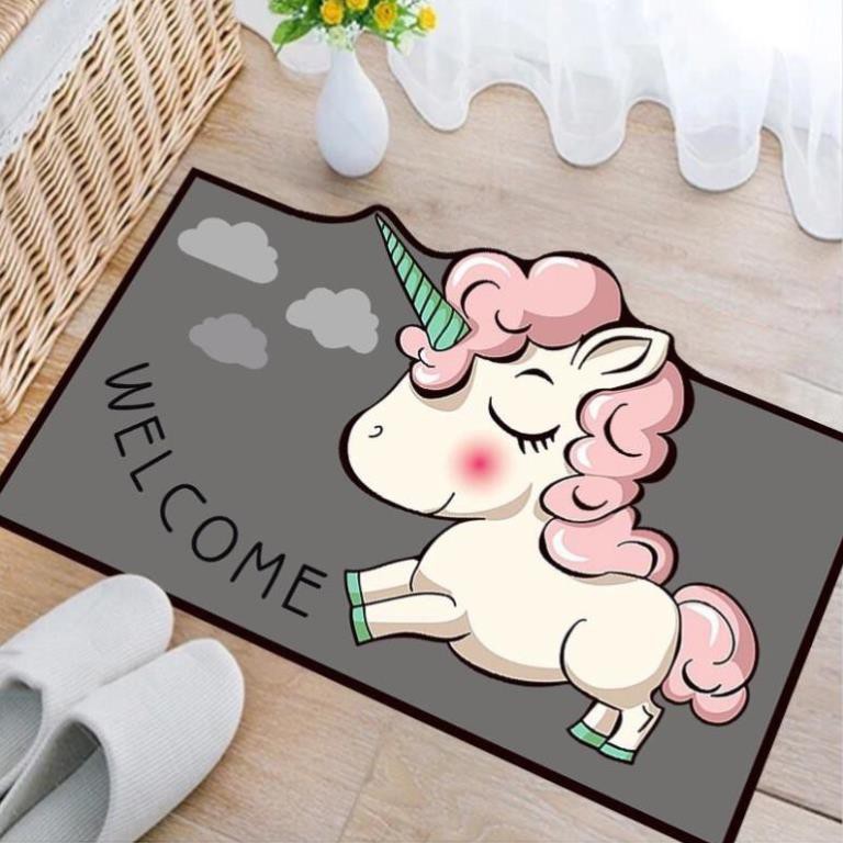 Thảm lau chân hình thú❤️thảm chùi chân hình thú❤️chống trượt kháng khuẩn 40*60cm