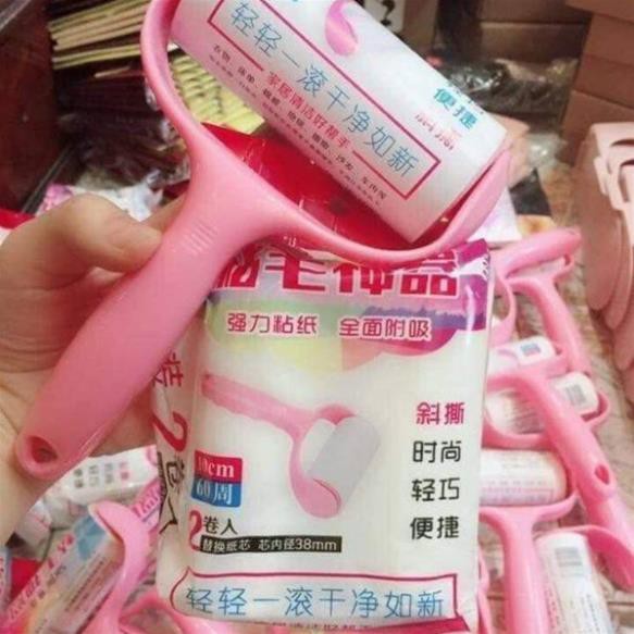 [sẵn hàng] CÂY LĂN BỤI QUẦN ÁO TẶNG KÈM 2 CUỘN LĂN