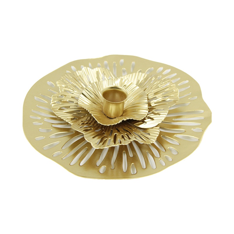 Giá Đỡ Nến Bằng Sắt Hình Hoa Sen Trang Trí Phòng Ăn / Quán Bar / Nhà Hàng