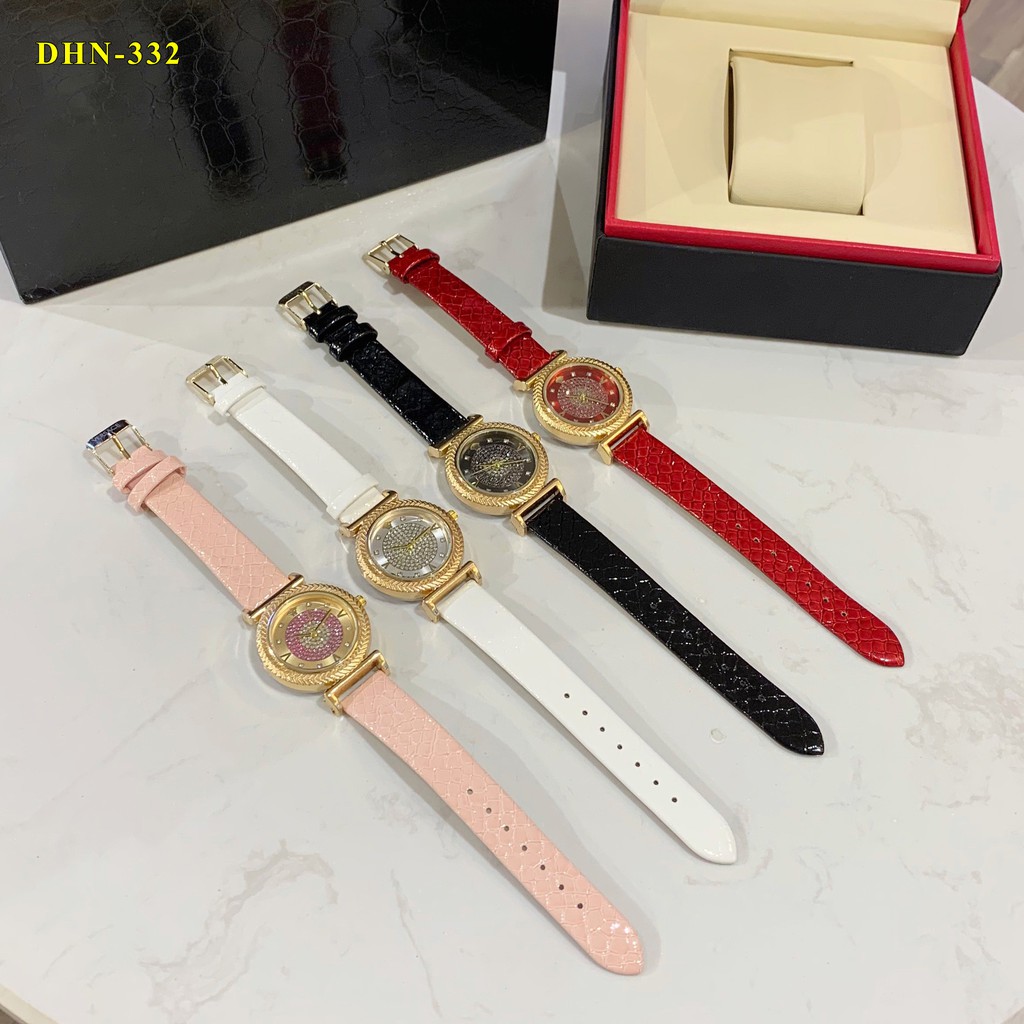 Đồng hồ nữ Versace mặt tròn dây da cao cấp tặng hộp DHN332 vân_anh_shop | BigBuy360 - bigbuy360.vn