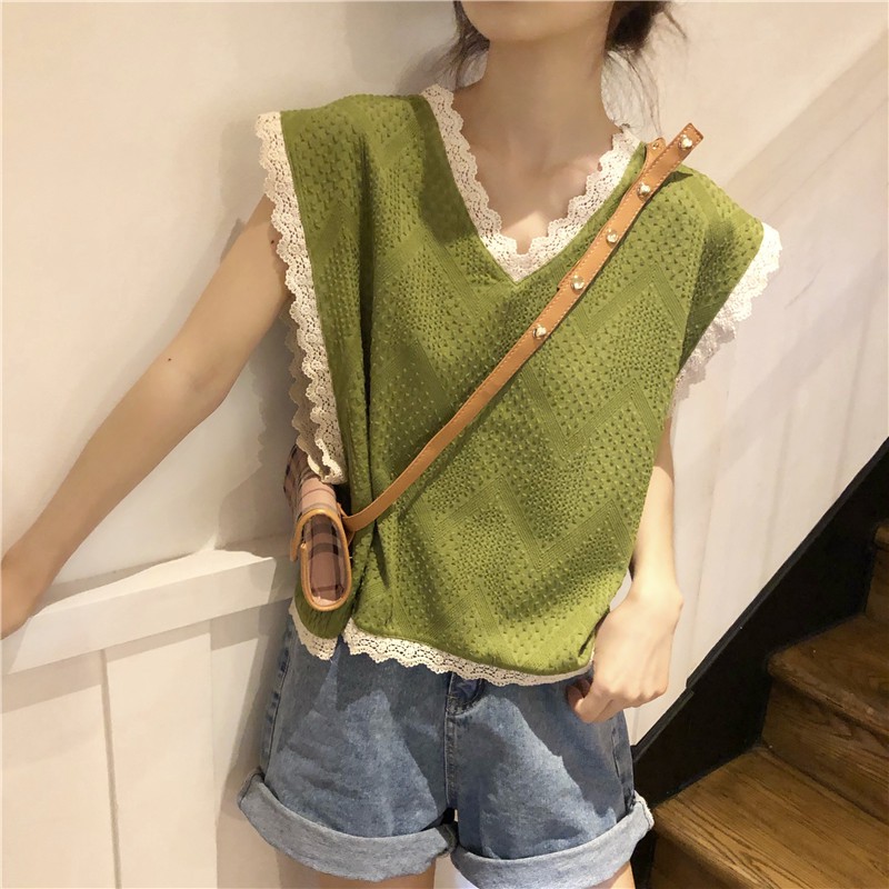 Áo Nữ Không Tay Thời Trang Hàn Quốc Xinh Xắn | BigBuy360 - bigbuy360.vn