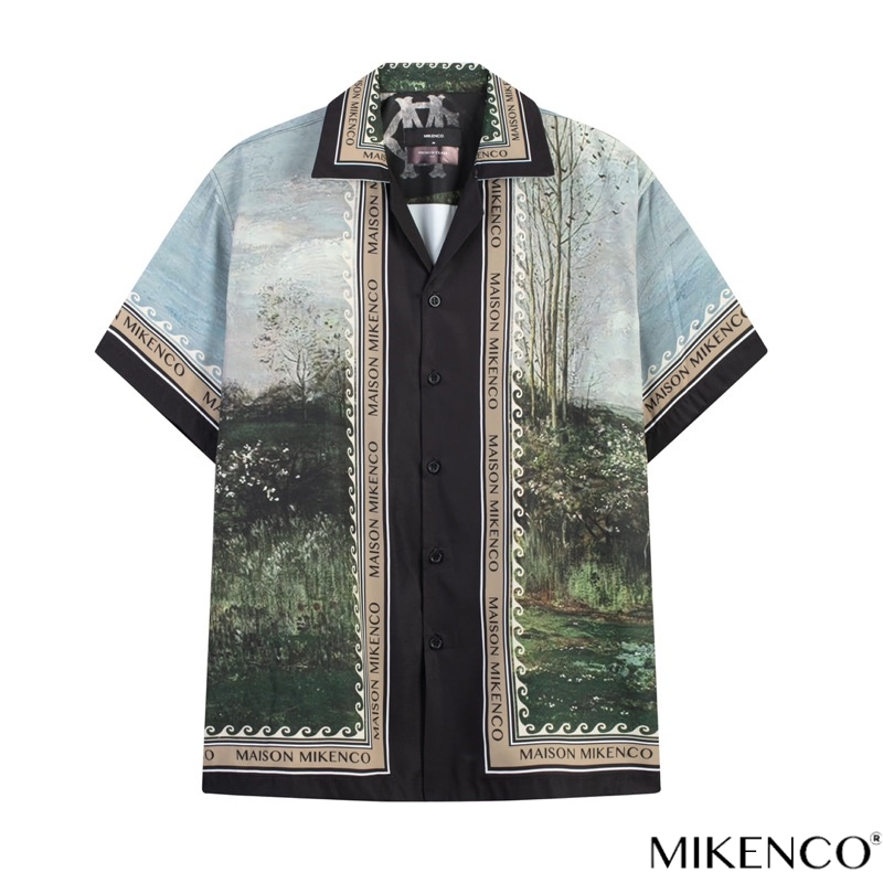 Áo sơ mi ngắn tay chính hãng Mikenco PEGASUS unisex