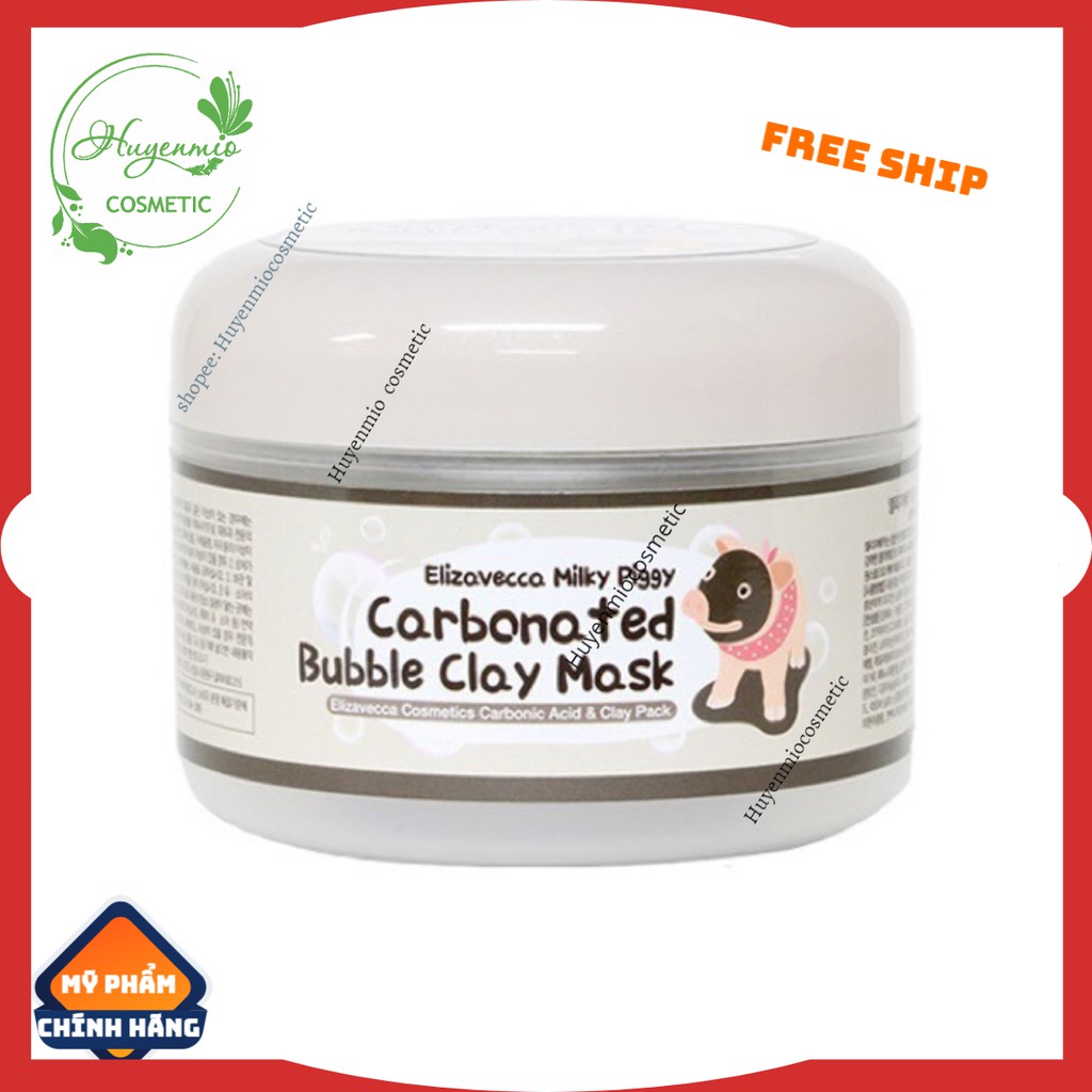 Mặt Nạ Sủi Bọt Thải Độc Elizavecca  Carbonated Bubble Clay Mask 100g