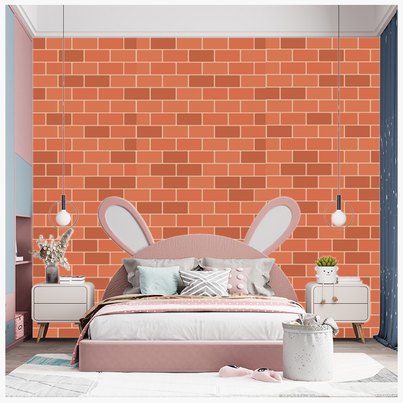 Decal Dán Tường Giả Gạch Mã M7 Kích Thước 60*150 | Giấy Dán Tường Chống Thấm Nước Dễ Dàng Chùi Rửa Vệ Sinh