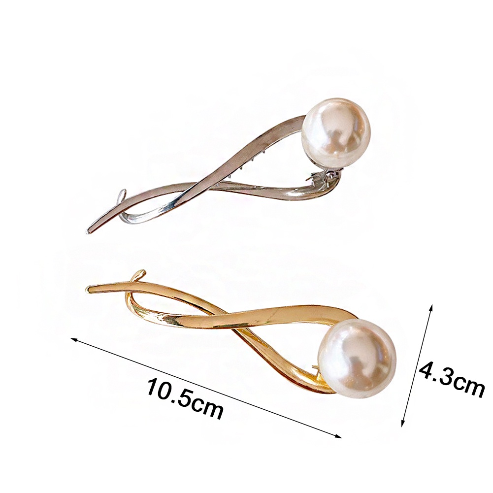 Kẹp Tóc Đính Ngọc Trai Thời Trang Cho Nữ