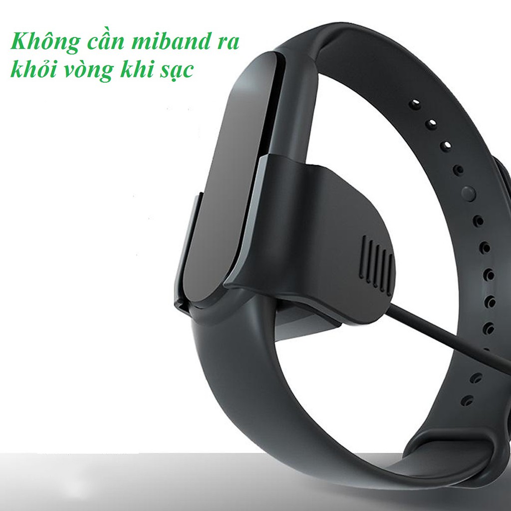 Cáp sạc Miband 4, Xiaomi Miband 4, mi band 4 miband4 / Miband 5, mi band 5 sạc kẹp không cần tháo dây.