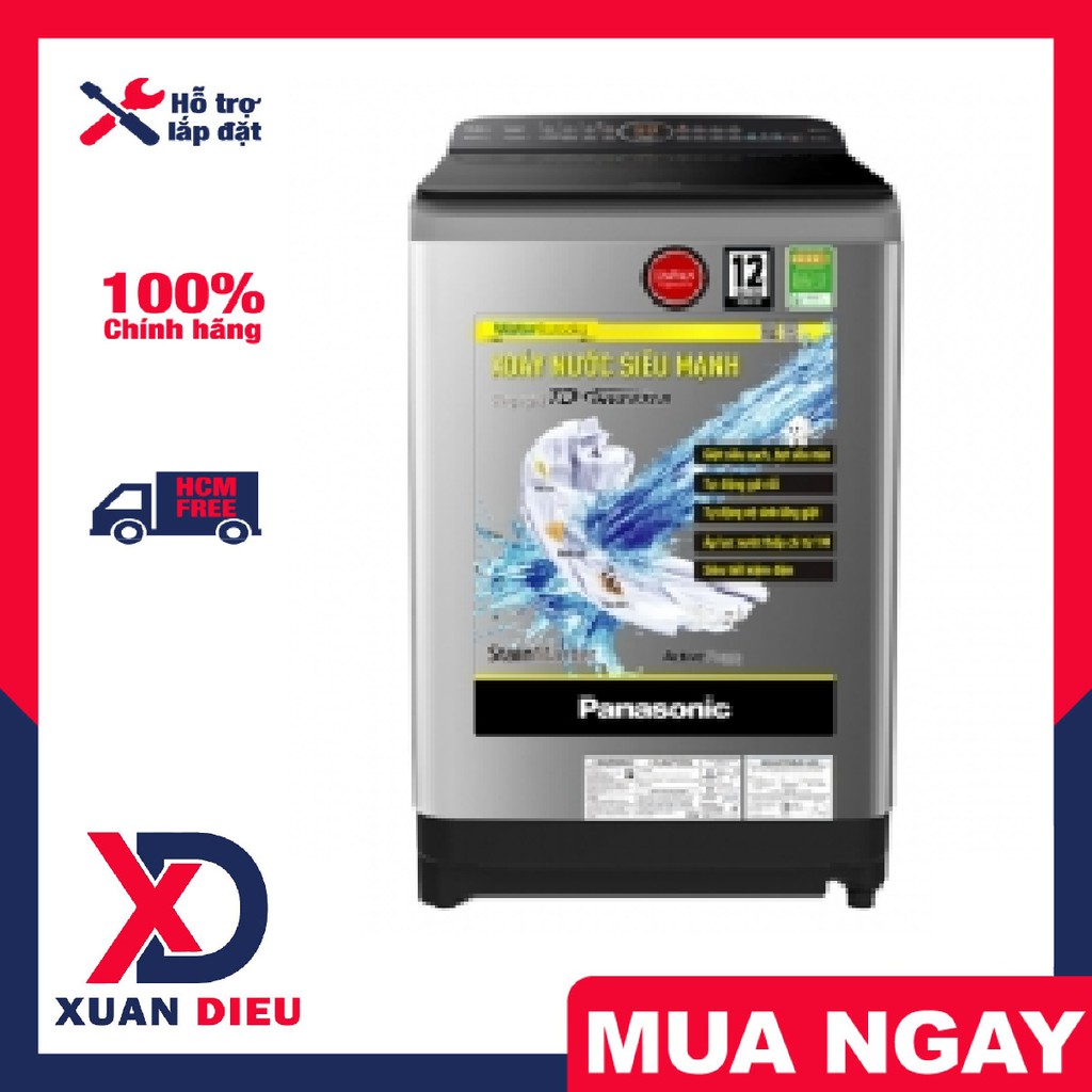 Máy giặt cửa trên Panasonic inverter 8.5Kg NA-FD85X1LRV Model 2020 - giao hàng miễn phí HCM