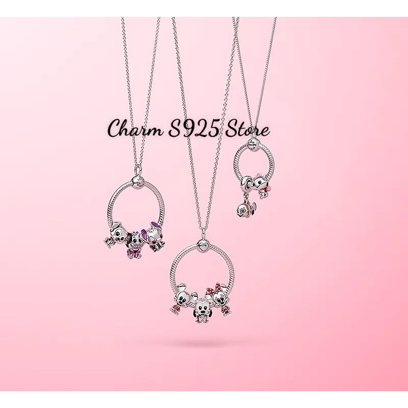 charm pan chuột mickey disney bạc s925 cao cấp