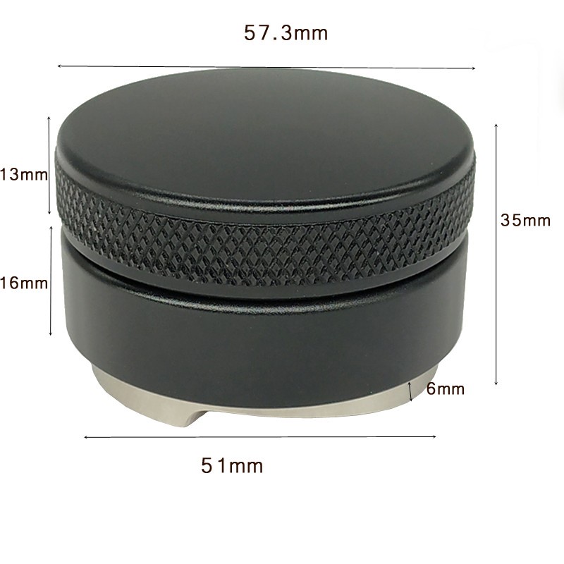 51mm Dụng cụ ép bột cà phê 2 trong 1 có độ sâu dùng để phân bố đều bột cà phê cho máy pha Espresso