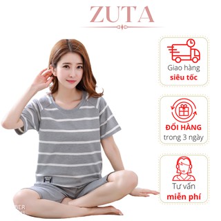 ĐỒ BỘ MẶC NHÀ PIJAMA Nữ mùa hè thấm hút mồ hôi cotton thun thoáng mát cao cấp mã TH02