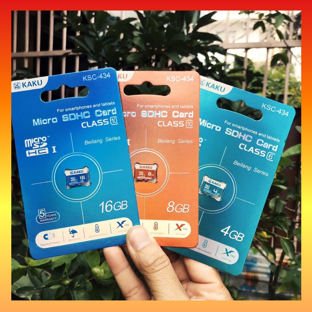 Thẻ nhớ micro sd,thẻ nhớ 8gb,16gb,32gb,với tốc độ đường truyền cao class 10,truy cập nhanh,chính hãng kaku model 434.