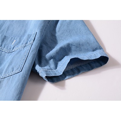 Áo khoác Denim tay ngắn thiết kế trẻ trung hợp thời trang