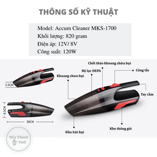 MÁY HÚT BỤI ACCUM CLEANER MKS-1700