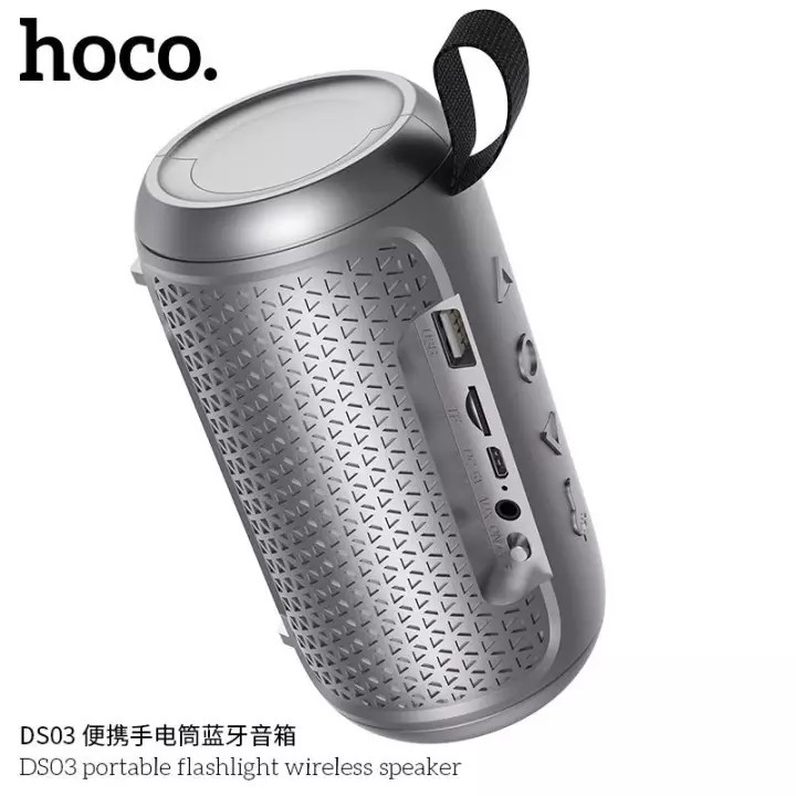 Loa Bluetooth Mini Hoco DS03 âm thanh chuẩn bass cự hay có đèn pin vô cùng tiện lợi