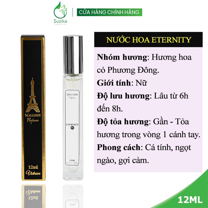 Nước hoa mini nữ Suziko Cedrat boise dạng xịt 10ml nữ tính, nhẹ nhàng, trang nhã