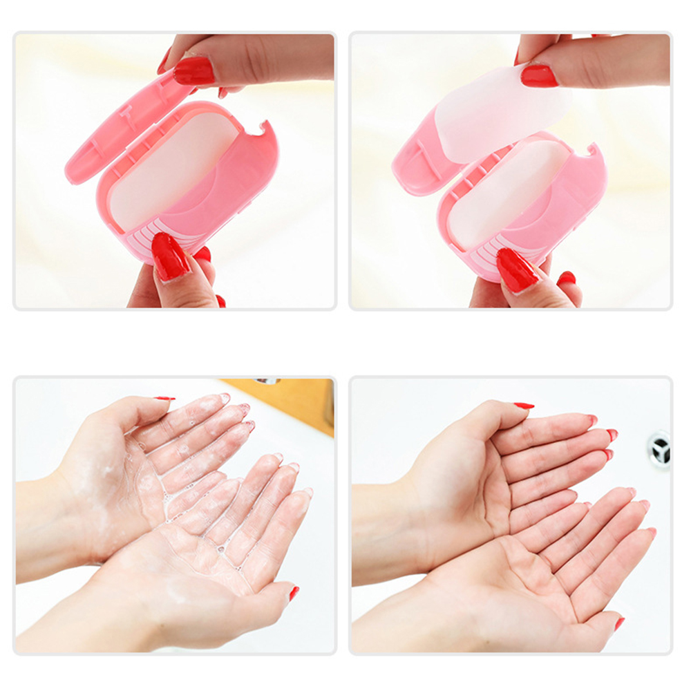 (Hàng Mới Về) Hộp 50 Xà Phòng Giấy Sử Dụng Một Lần Tiện Lợi Cho Du Lịch | BigBuy360 - bigbuy360.vn