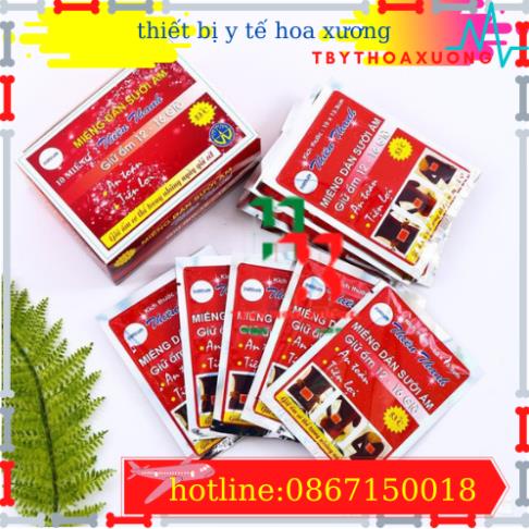 Miếng Dán Sưởi Ấm Cơ Thể Hộp 10 Miếng Hàng Việt Nam Chất Lượng Cao