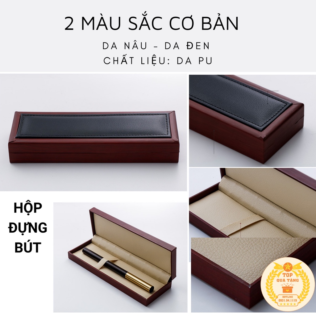 Hộp đựng bút, hộp bút da PU cao cấp HB003