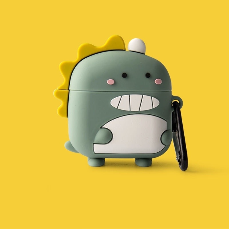 Vỏ Bọc Hộp Sạc Tai Nghe Mềm Hình Khủng Long Hoạt Hình Dễ Thương Cho Redmi Buds 3
