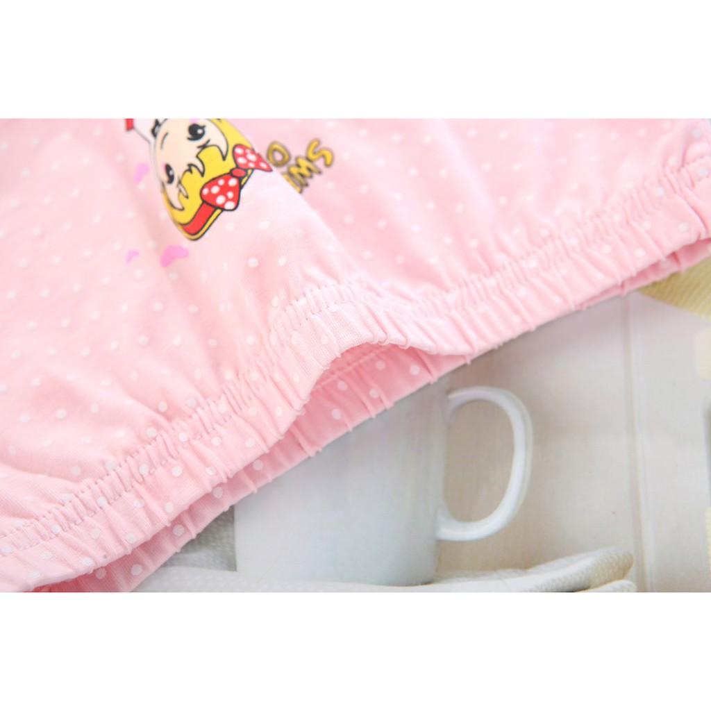 Combo Hộp 4 quần lót dạng đùi vải cotton Hàn Quốc cho bé gái mẫu Giấc Mơ Ngọt Ngào Sweet Dream