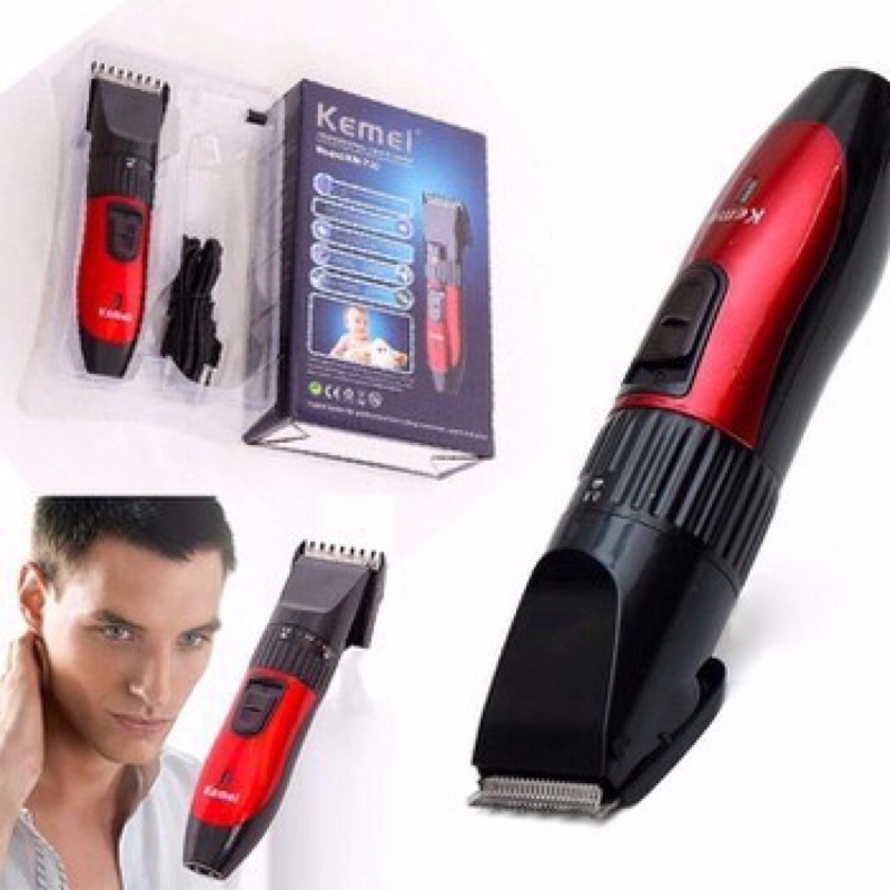 Tông đơ cắt tóc KEMEI 730 dùng pin sạc tiện dụng