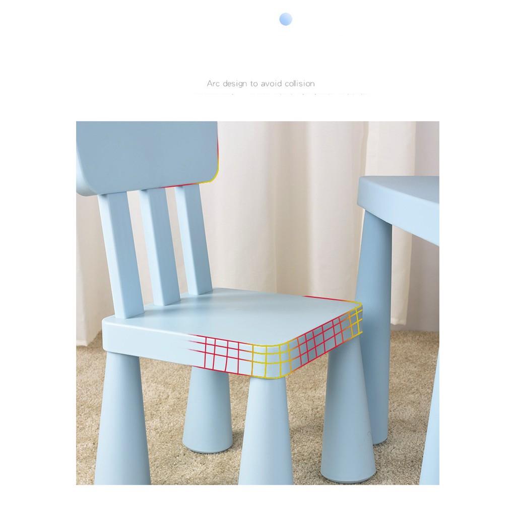 Ghế tựa cho bé ngồi học phù hợp trẻ từ 2 tuổi, có tựa lưng chắc chắn, chống trơn trượt, chịu trọng lượng 90kg | BigBuy360 - bigbuy360.vn