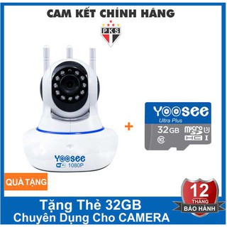 Camera yoosee 3 anten 2.0mpx fhd - kèm thẻ nhớ 32gb yoosee