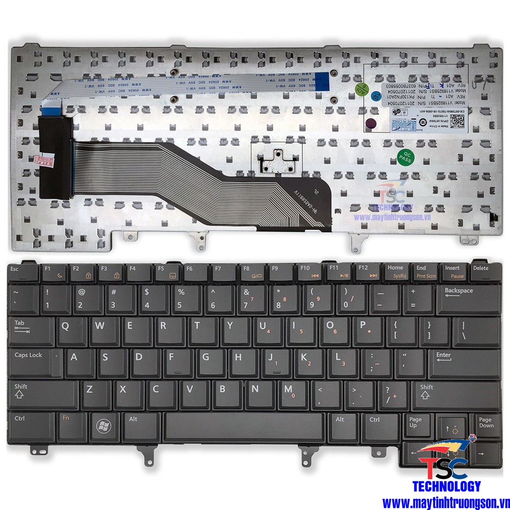 Bàn Phím Laptop DELL E6420 E6430 Có Mạch Không LED | Phím Zin Nhập Khẩu