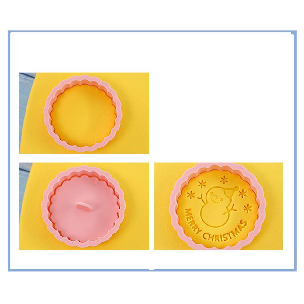 Khuôn Dập Nổi Họa Tiết Bánh Quy Giáng Sinh Dễ Thương Dùng Để Trang Trí Bánh