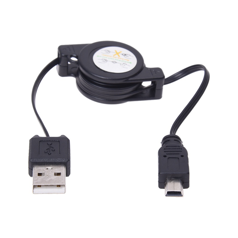 Bộ sạc và đồng bộ hóa Cáp USB Mini USB có thể thu vào USB đực đến 5 chân