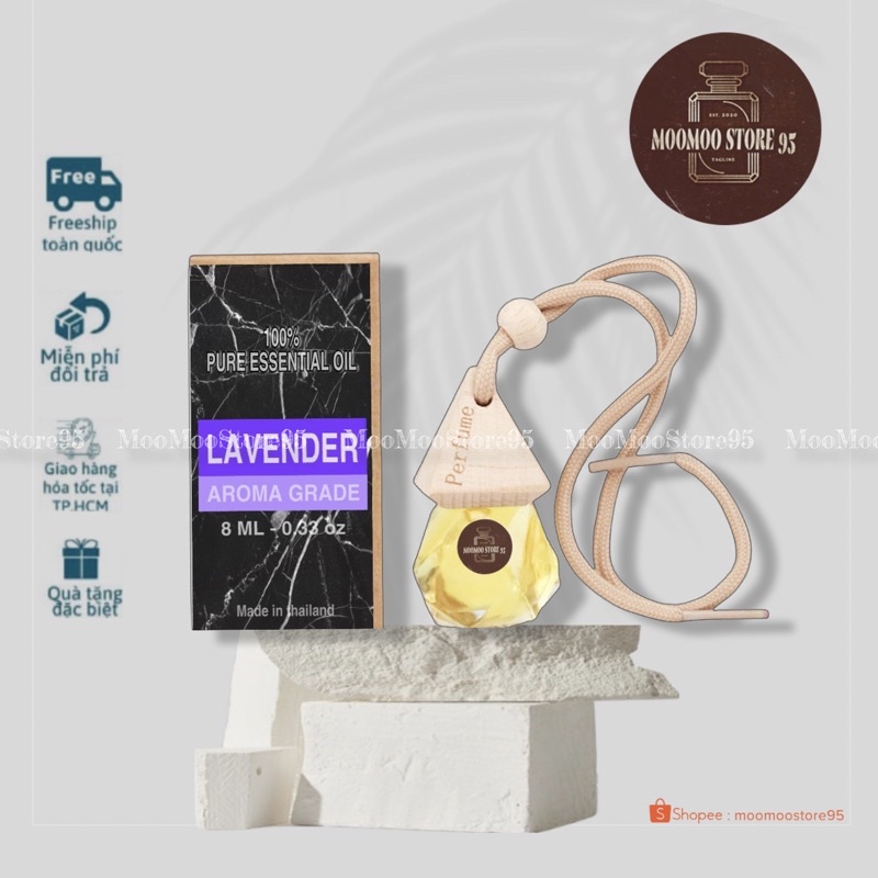 -𝐍𝐄𝐖- Tinh Dầu Treo Phòng 𝗟𝗔𝗩𝗘𝗡𝗗𝗘𝗥 𝐀𝐑𝐎𝐌𝐀 𝐆𝐑𝐀𝐃𝐄 𝐎𝐈𝐋 thailan 8cc