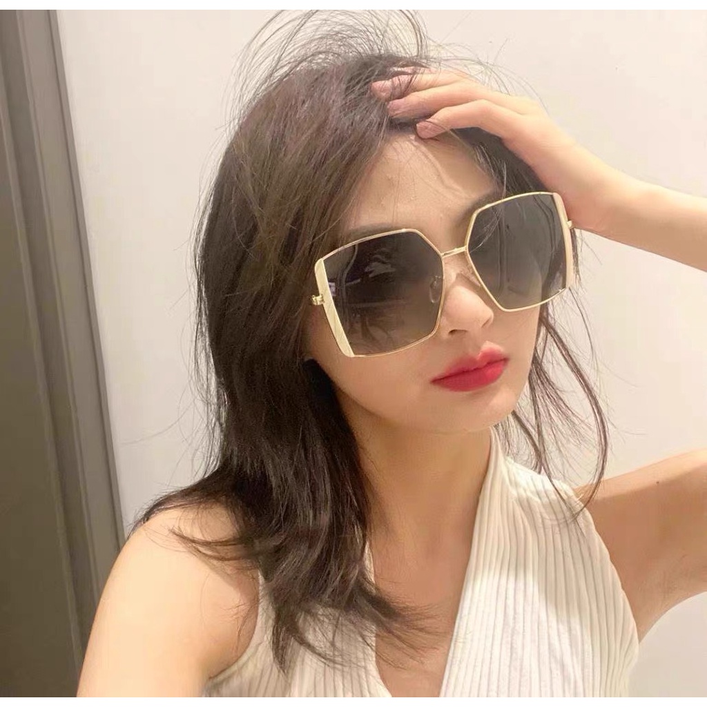 Kính râm gọng vuông thời trang cho nữ phong cách Ulzzang cá tính năng động mã ks25