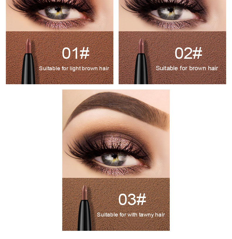 (Hàng Mới Về) Bút Chì Kẻ Lông Mày Hai Đầu 3 Màu Tự Nhiên Kháng Nước Lâu Trôi | BigBuy360 - bigbuy360.vn