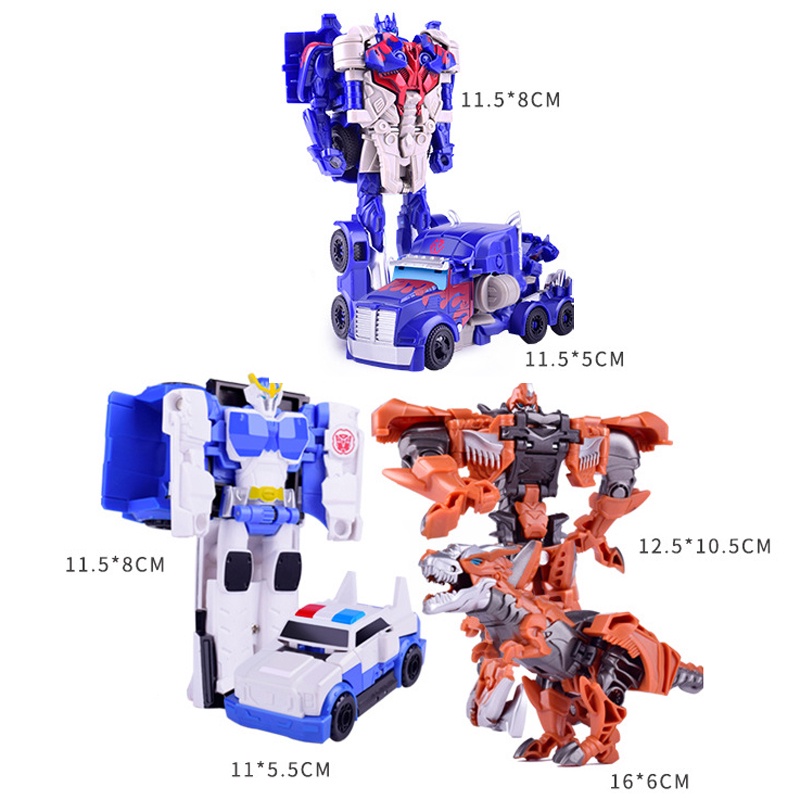 Đồ Chơi ROBOT Biến Hình Cực Nhanh Từ Xe Cảnh Sát, Xe Đầu Kéo, Khủng Long Quái Thú Siêu Ngầu Cho Bé Thỏa Sức Vui Chơi