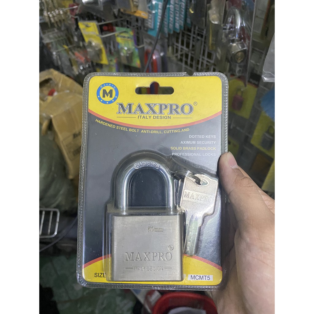 Khoá MAXPRO Trắng 5 phân chìa MUỖNG