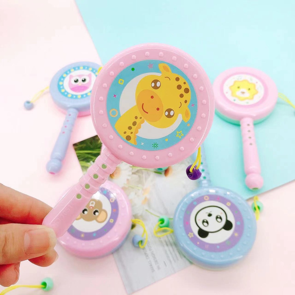 Trống đồ chơi dễ thương cầm tay cho bé