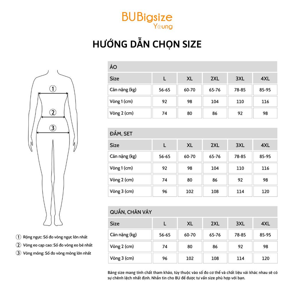 Yếm khuy dọc BIGSIZE (55kg đến 95kg) - 23YD47 - [BU Bigsize Young]