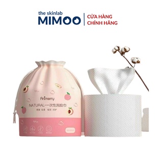 Khăn lau mặt khô tẩy trang đa năng ANIMERRY NATURAL 100% COTTON