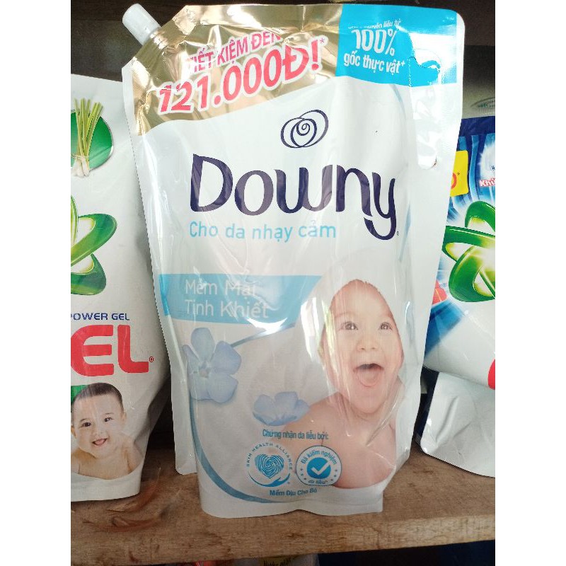 Nước xả Downy Dịu Nhẹ túi 2.6L -1.6L cho Da Nhạy Cảm