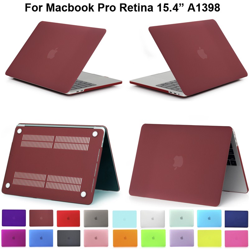 Matte Case Ốp mờ cho Macbook Pro 15 Retina Matt Cover Pro15 A1398 15.4&quot; Vỏ bảo vệ Protection